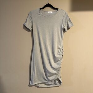 Qearal Ruched Bodycon T-Shirt Dress - Size Small